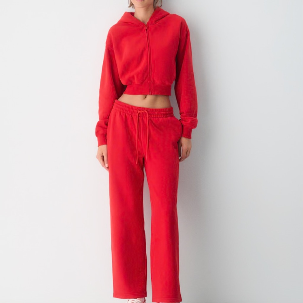 Aritzia Red Track Pants